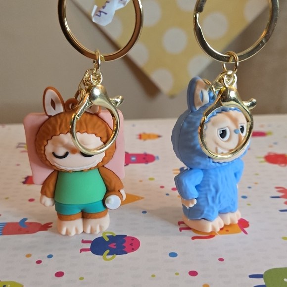 LABUBU Inspired Sleepy Bunny Keychain - - Picture 11 of 11